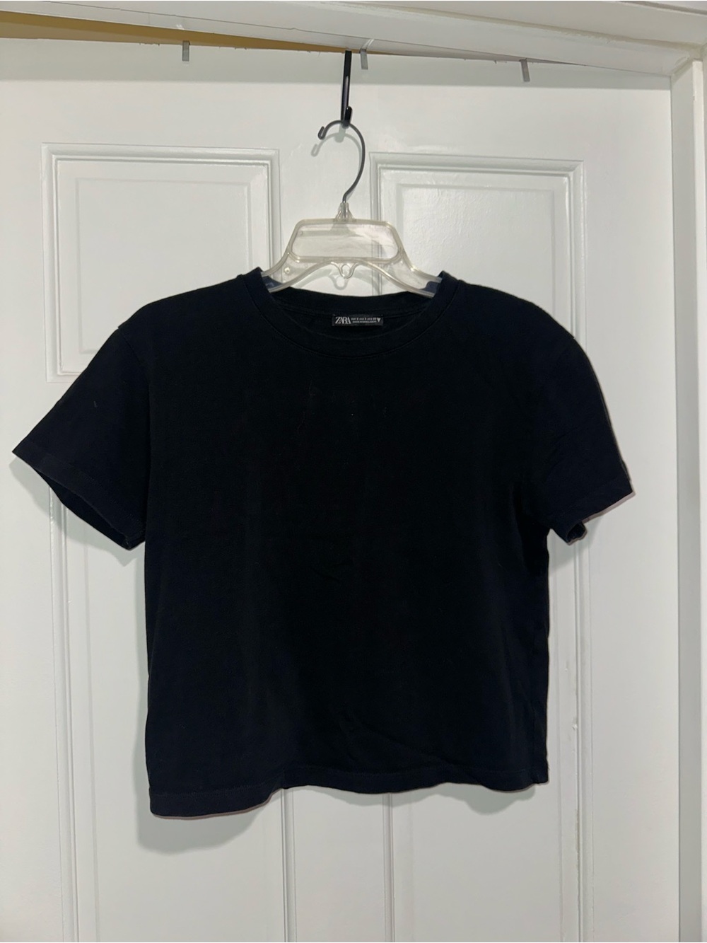 Zara Black Crewneck Tee